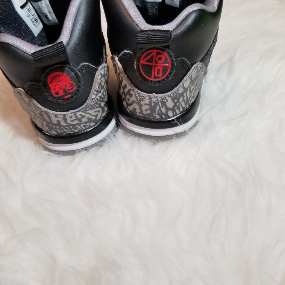 NIKE AIR JORDAN SPIZIKE SZ 6 C TODDLER BLACK CEMEN - Picture 6 of 8